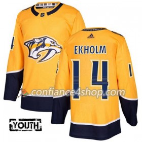 Adidas Maillot de Hockey Nashville Predators Mattias Ekholm 14 2017-2018 Or Authentic - Enfant